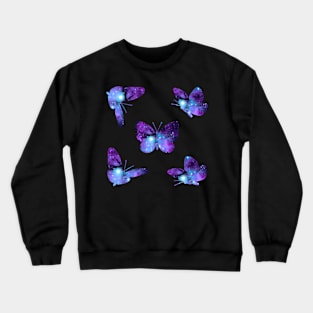 Space Butterflies Crewneck Sweatshirt